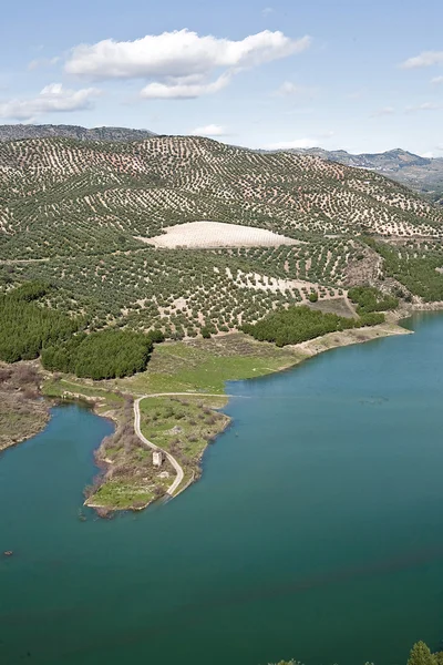 El pantano más grande de Andalucía — Foto de Stock