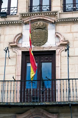 Belediye binasının alcala la gerçek balkon