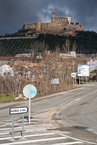 Κύρια πρόσβαση στην πόλη του alcala la πραγματική — Φωτογραφία Αρχείου