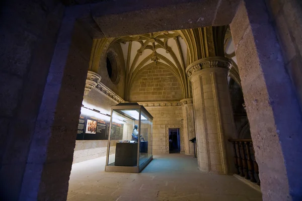 Gothic vault of rib, Abbey church, Alcala la Real — Stock Photo, Image