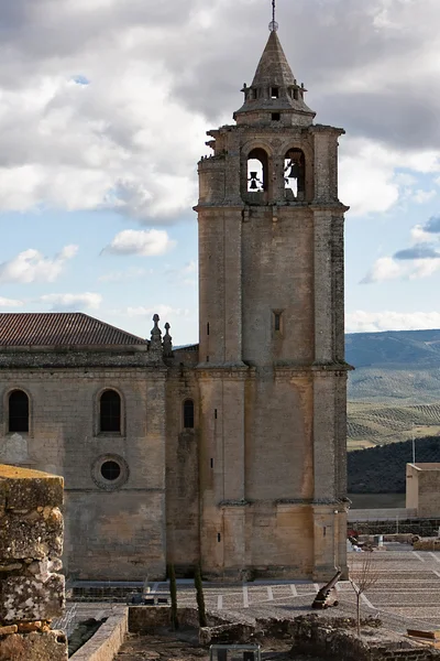 Glockenturm der Abteikirche der Burg La Mota — Stockfoto