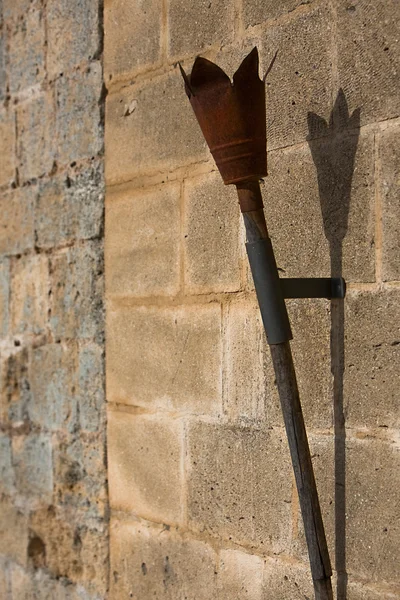 Old iron torch — Stock Photo, Image
