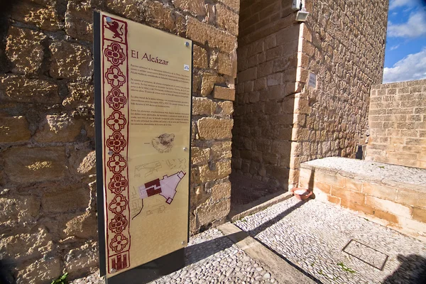 Entrance to the Alcazar, La Mota castle — Stock Photo, Image