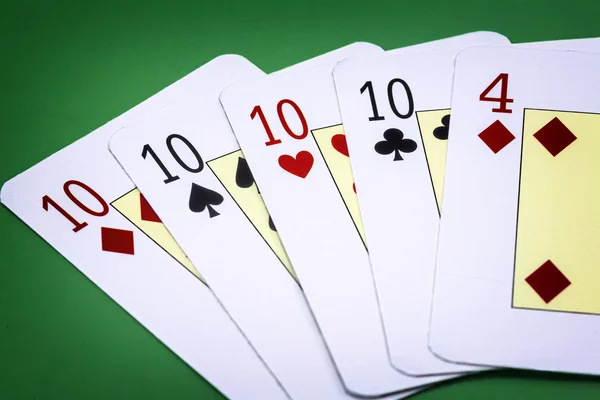 Combination of cards called poker — Stock Photo, Image