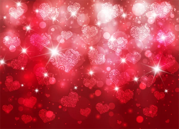 Valentine background with hearts — Stock Photo, Image