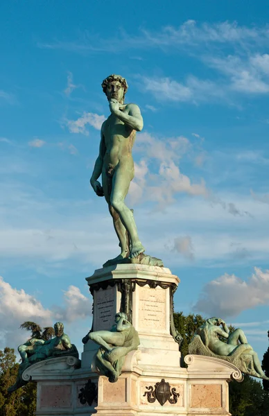 Estatua de David en la tarde — Foto de Stock