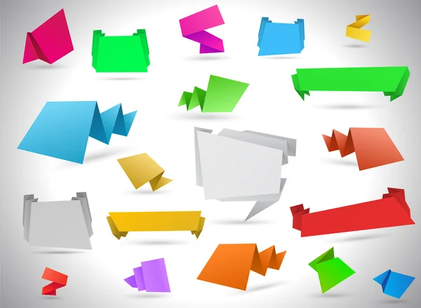 Origami konuşma balonları — Stok Vektör