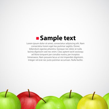Vector apple sameness background clipart