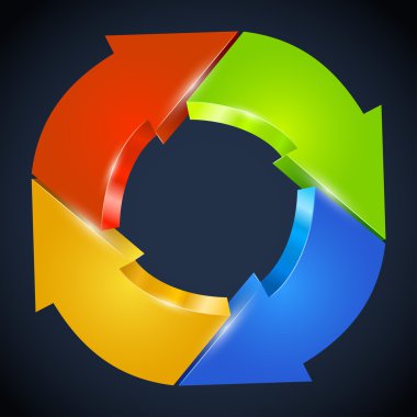 ok çemberi vektör çizim