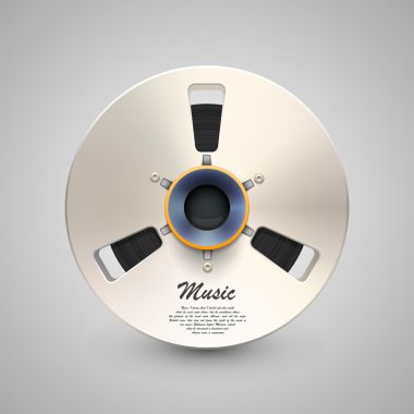 vector metal muziek bobine