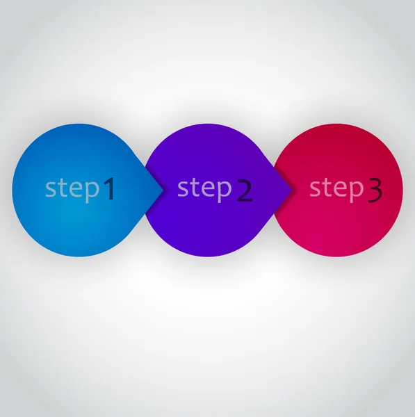 Next Step Arrow Circles. Vector Design — Stock Vector