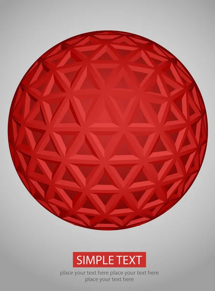 Fond vectoriel abstrait sphère — Image vectorielle