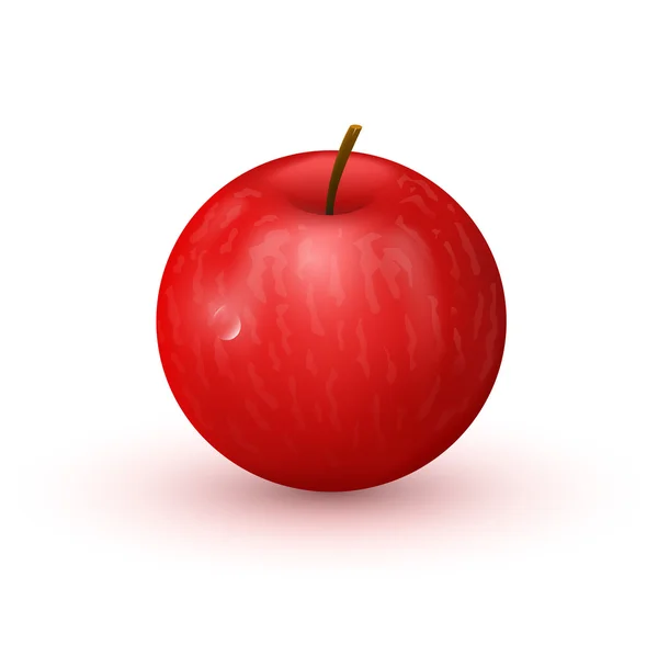 Illustration vectorielle pomme rouge — Image vectorielle