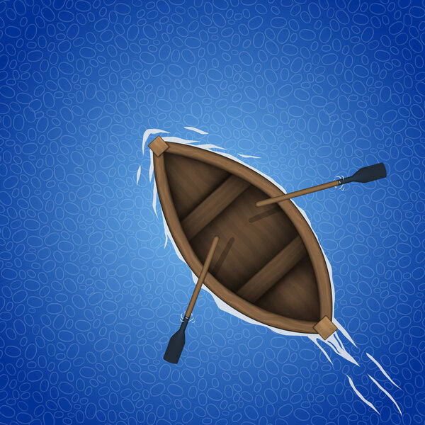 Rowing boat background