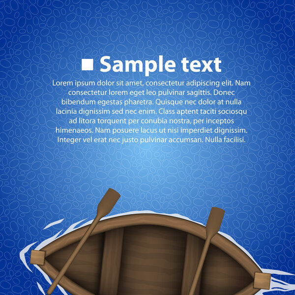 Rowing boat background