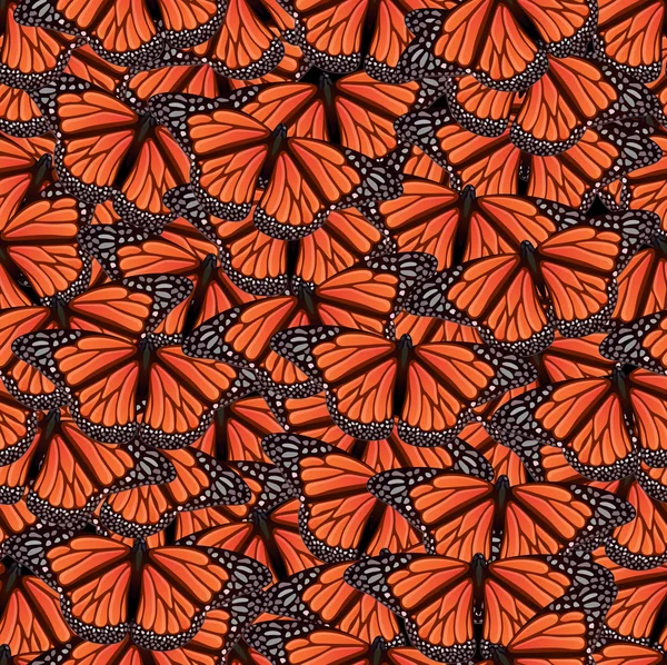 Nahtloser Hintergrund mit Schmetterling — Stockvektor