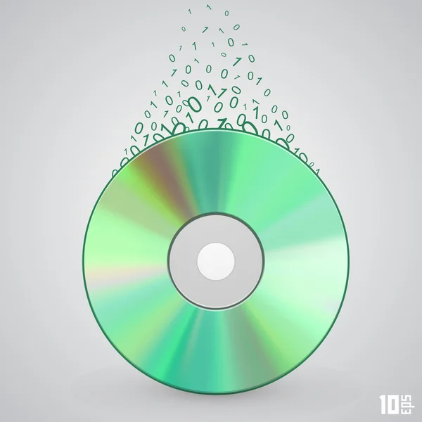 CD disk numaraları ile — Stok Vektör