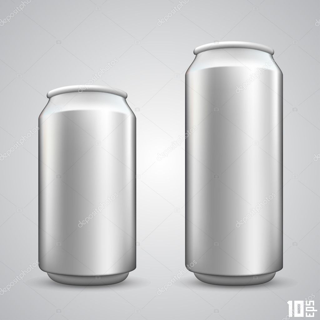 Large and small beer can