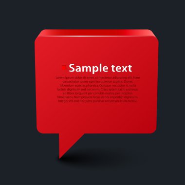 parlak konuşma balonu .