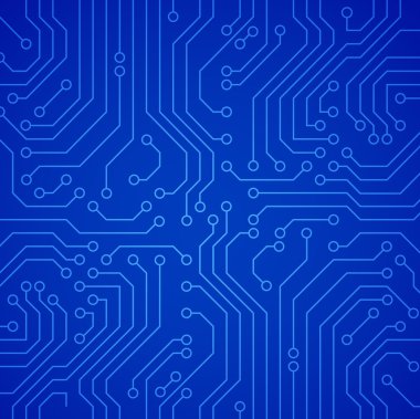 Vector circuit board. Blue variant