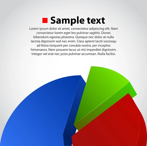 Business information grafiska. diagram bakgrund — Stock vektor