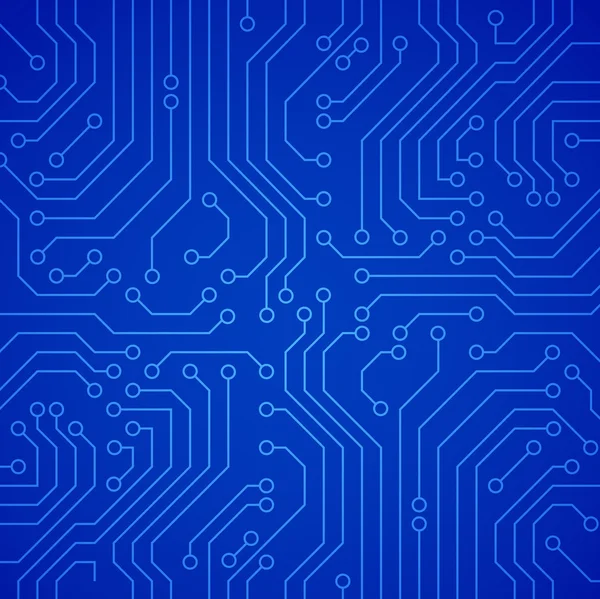 vektör devre kartı. Mavi varyant
