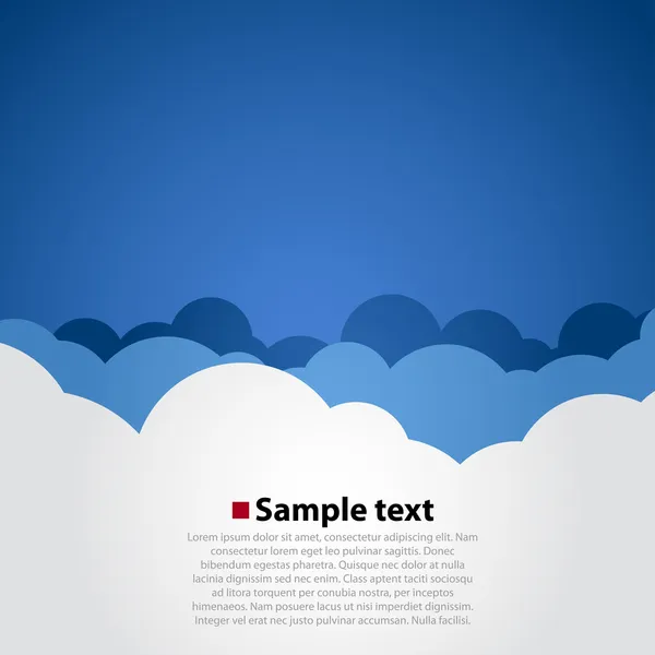 Fondo de nubes vectoriales — Vector de stock