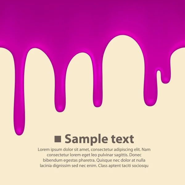 Seamless Purple paint colorful dripping background — Stock Vector