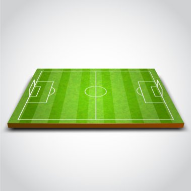 Futbol sahası vektör Illustration. Futbol
