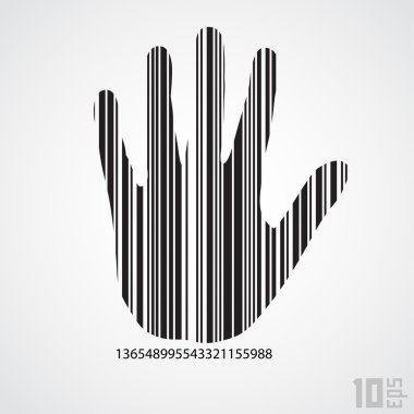 Barkod palm üzerinde