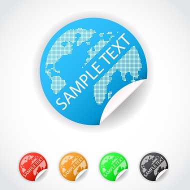 modern dünya geniş etiket