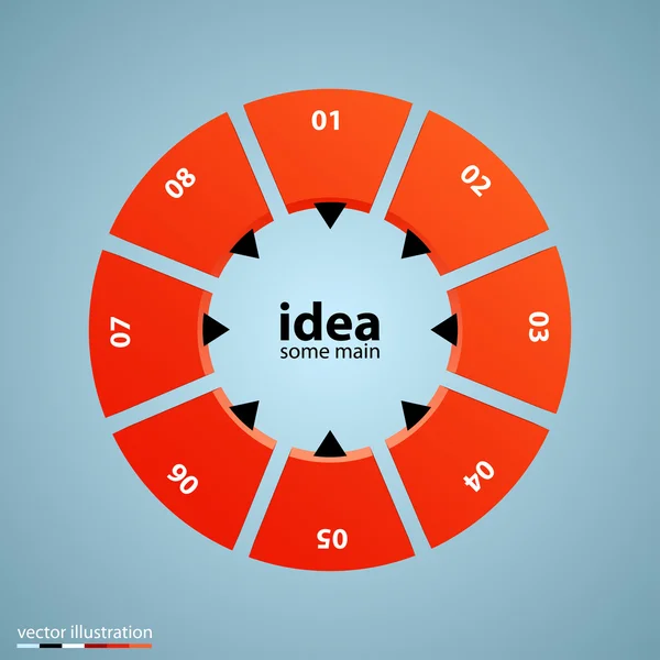 Concepto de negocio círculo vectorial — Archivo Imágenes Vectoriales