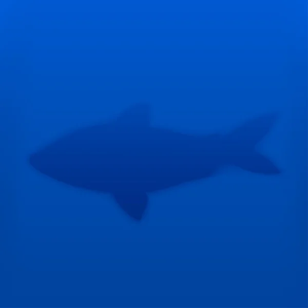 矢量插图： 鱼在水之下 — 图库矢量图片