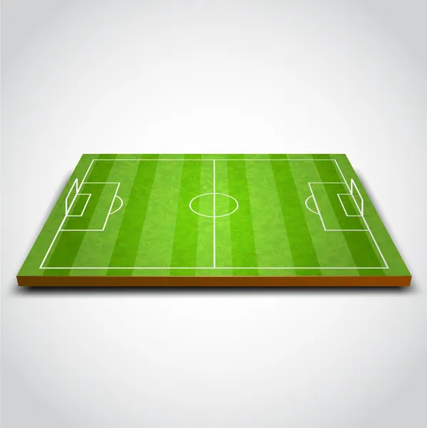 Illustration vectorielle du terrain de football. football — Image vectorielle