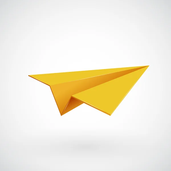 Paper airplane vector illsutration — Stock Vector