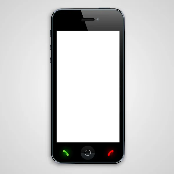 Telefone com tela branca — Vetor de Stock