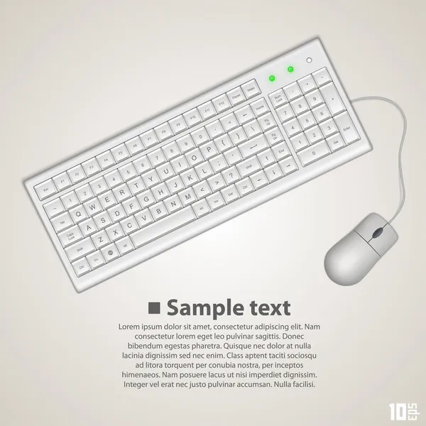 Tastatur und Maus — Stockvektor