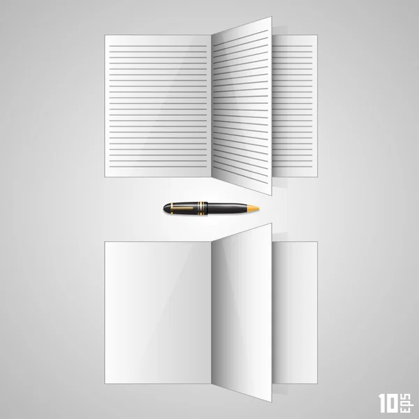 Open the paper journal — Stock Vector