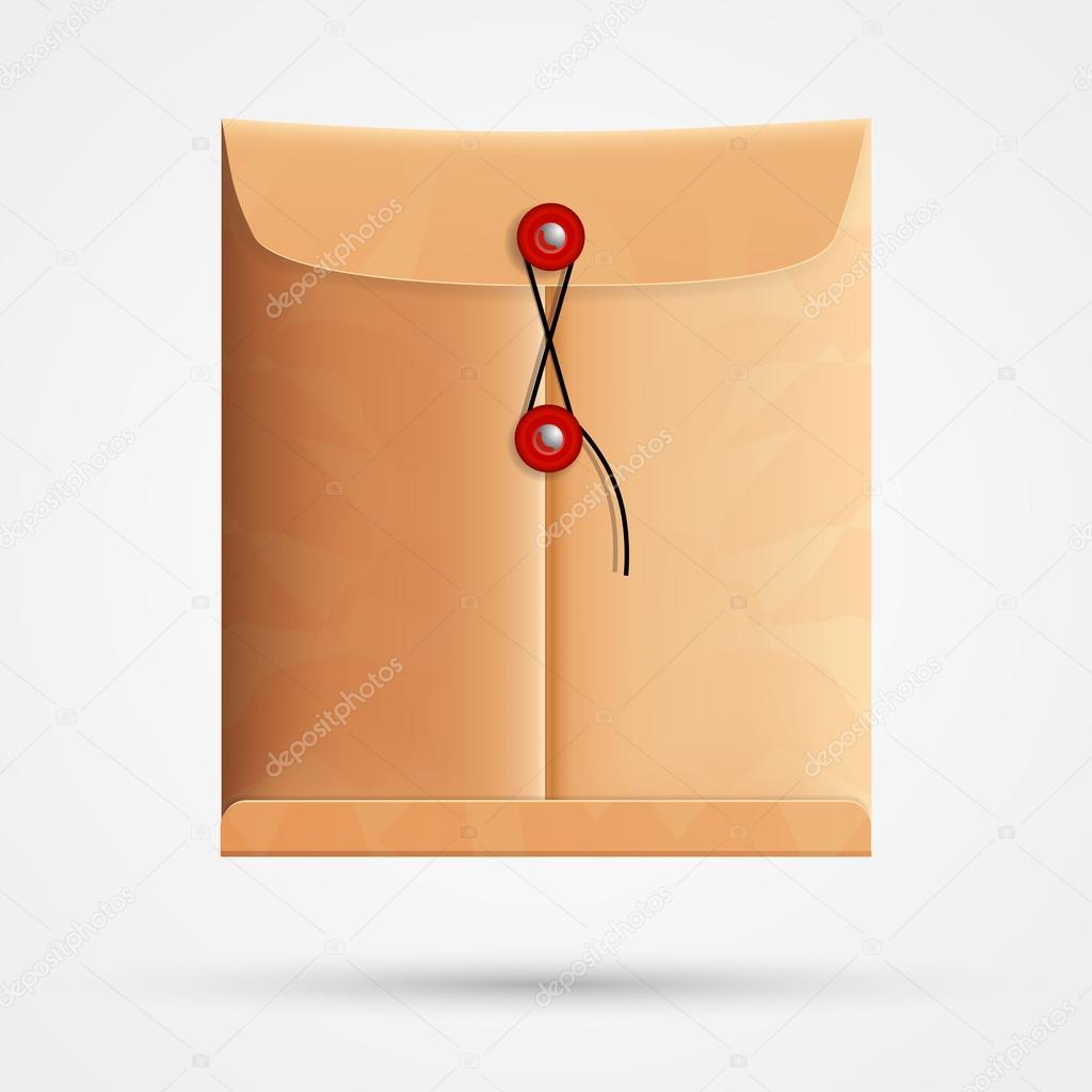Postal envelope. Vector.