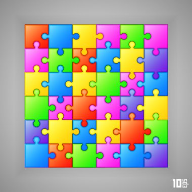 vektör çizim puzzle