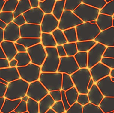 Seamless lava or fire texture clipart