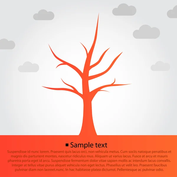 Conception de symbole arbre — Image vectorielle