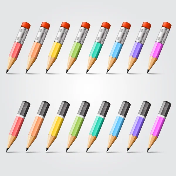 Pencil vector background collection — Stock Vector
