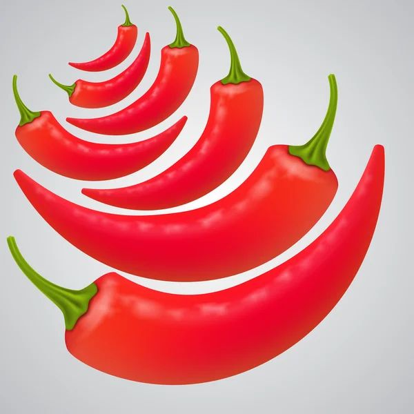 Vektor Paprika Hintergrund — Stockvektor