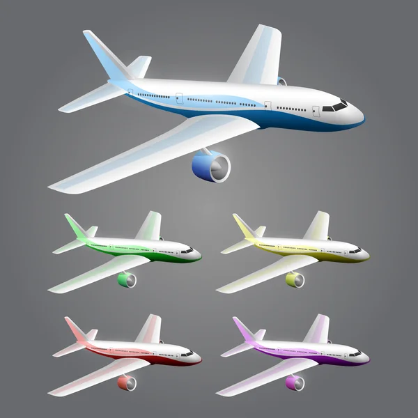 Illusztráció egy repülőgép — Stock Vector