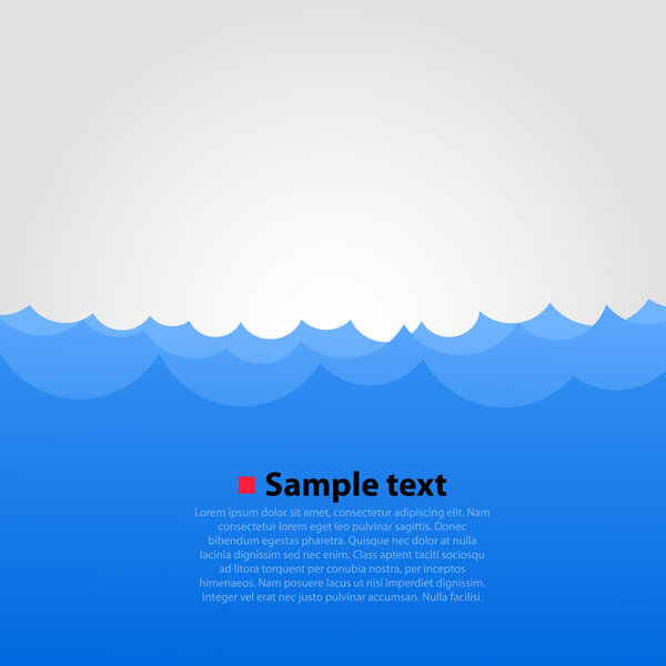 Vector sea background