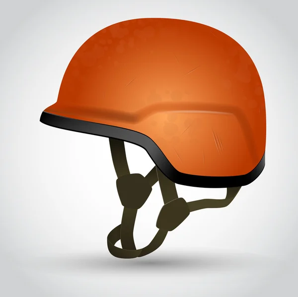 Vektor orangener Helm — Stockvektor