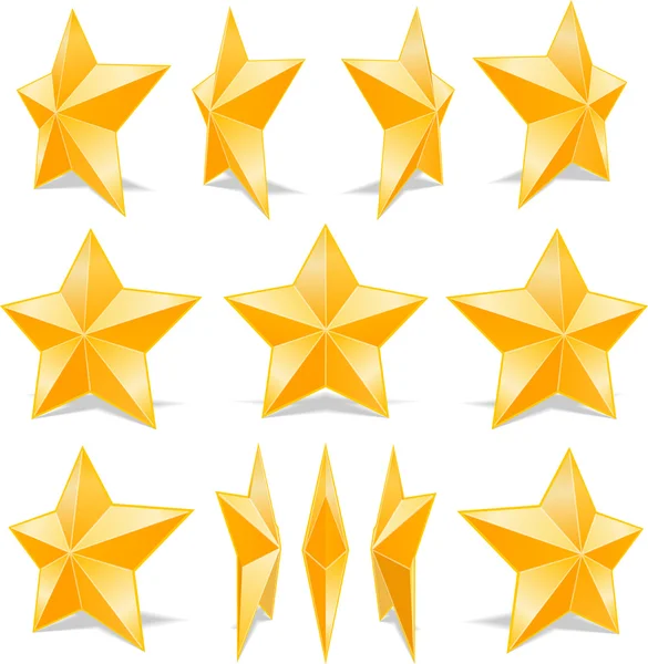 Yellow Stars — Stock Vector