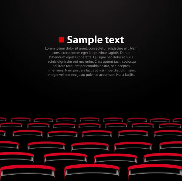 vektör sinema salonu ile ve koltuk.