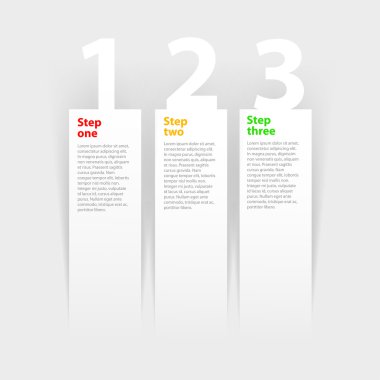 iş adımlar seçenekleri afiş. vektör çizim